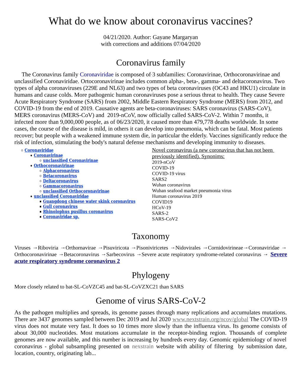 What Do We Know About Coronavirus Vaccines?