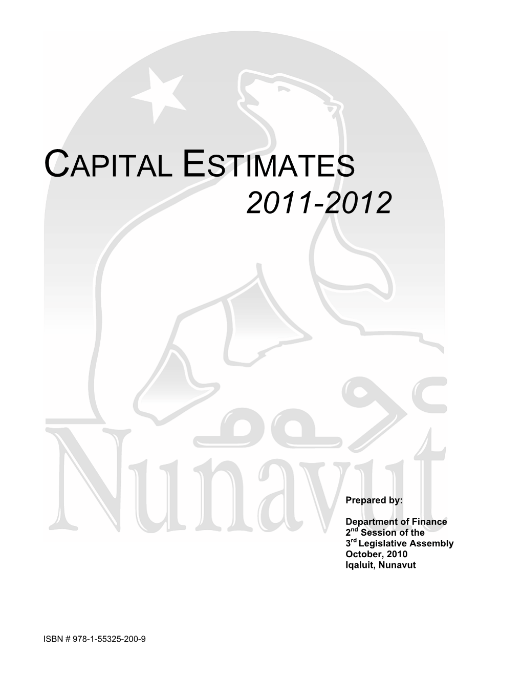 Capital Estimates 2011-2012