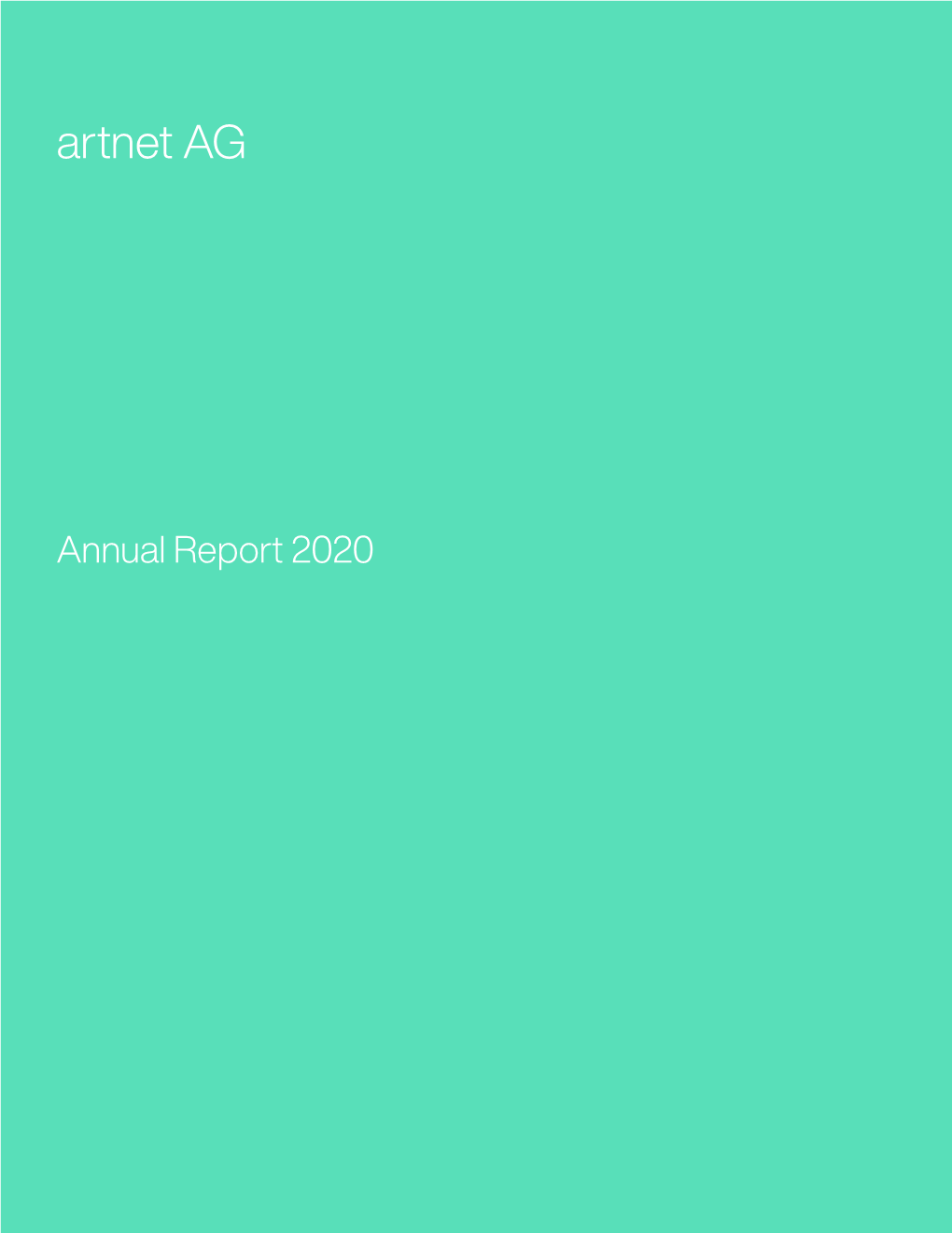 Annual Report 2020 Artnet AG