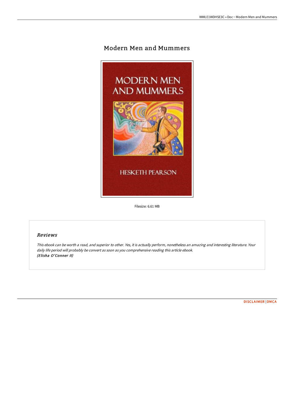 Find PDF > Modern Men and Mummers