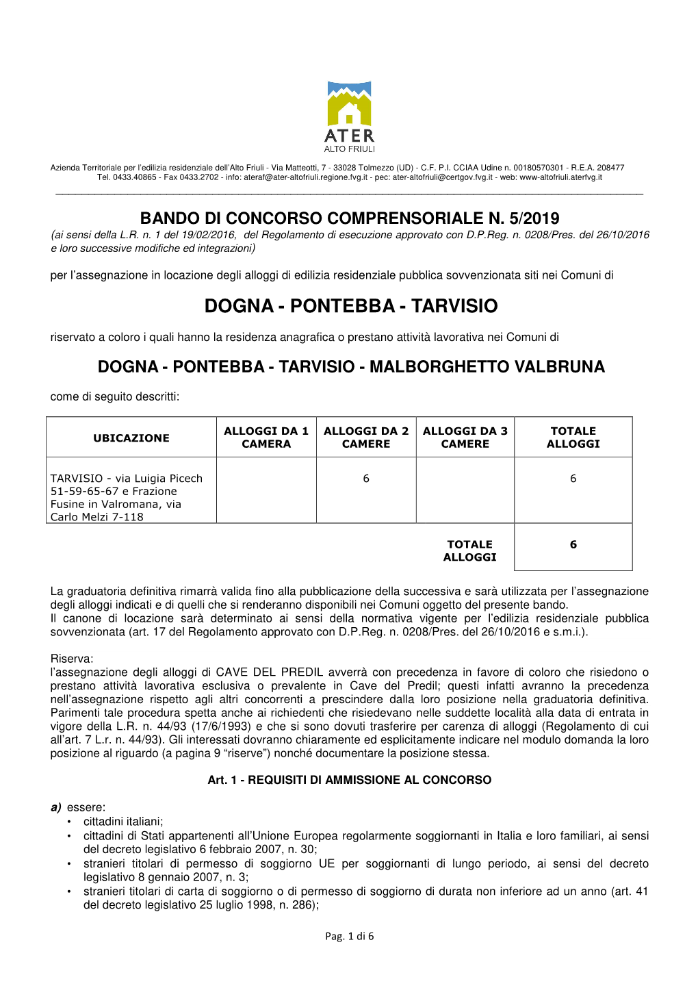BC 5-2019 Dogna-Pontebba-Tarvisio