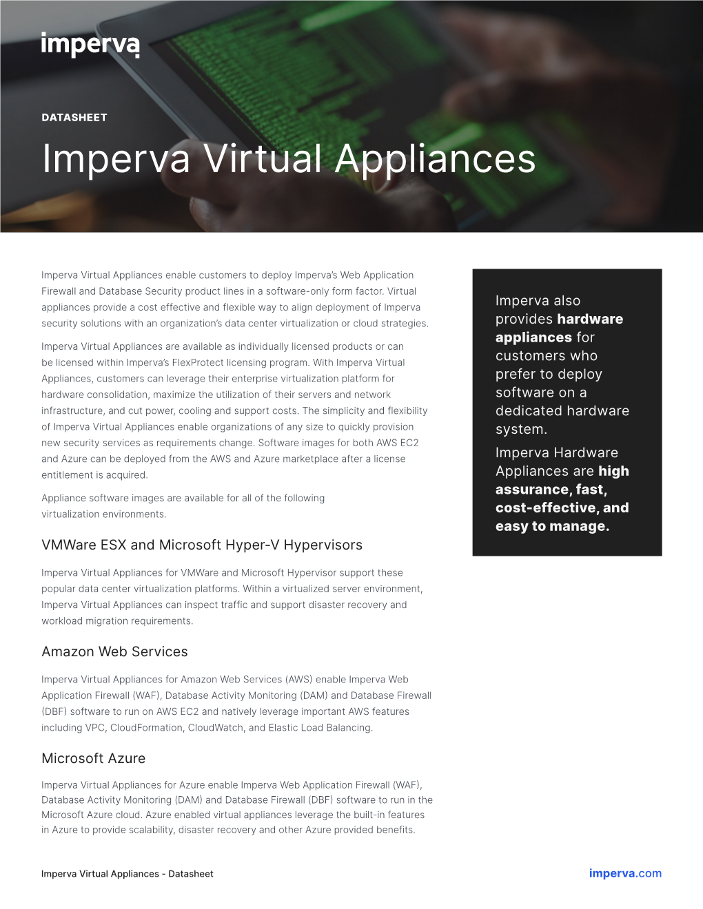 Imperva Virtual Appliances