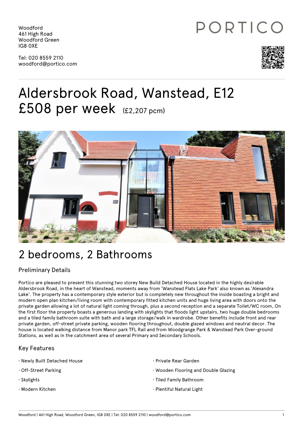 Aldersbrook Road, Wanstead, E12 £508 Per Week