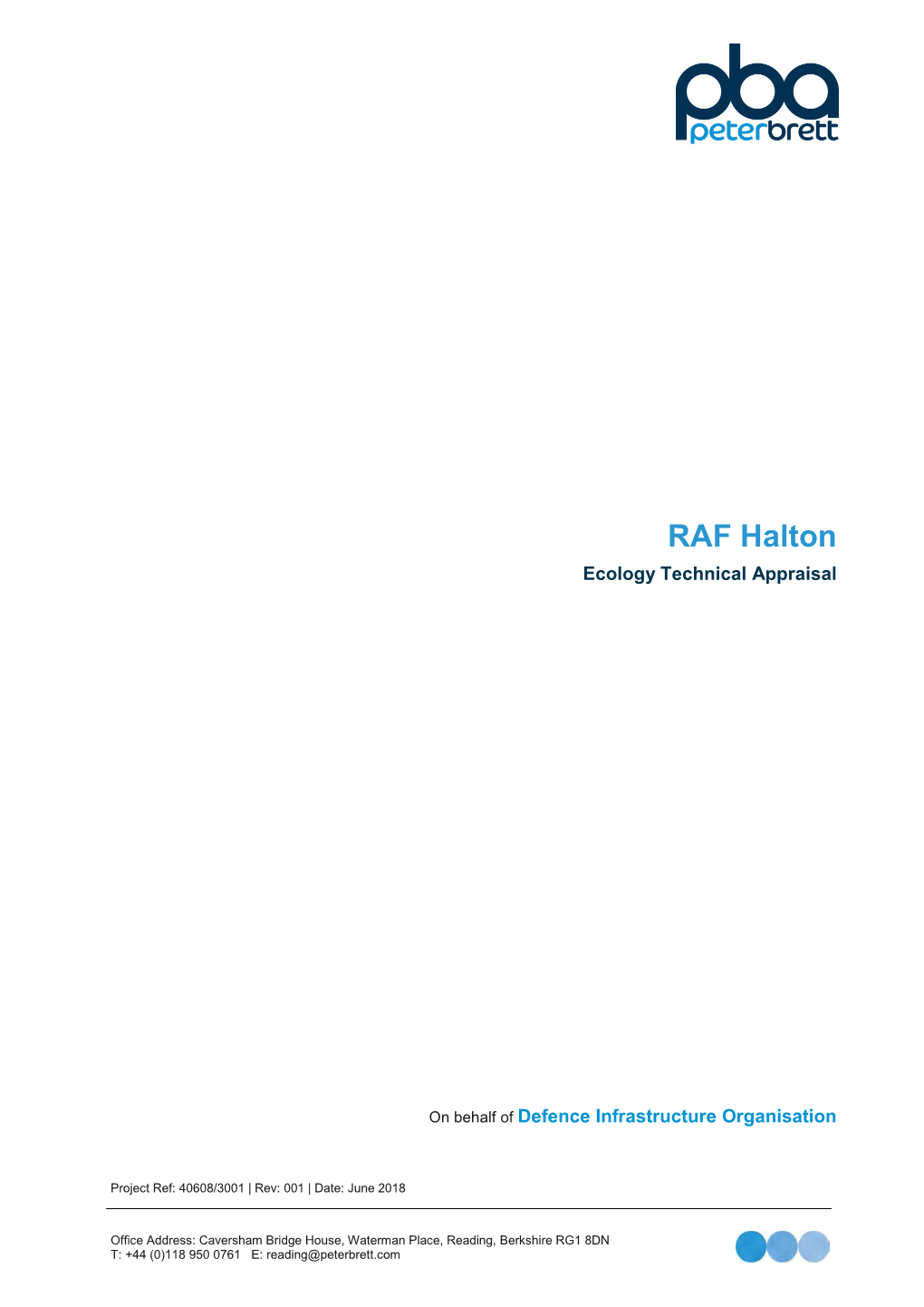 RAF Halton Ecology Technical Appraisal