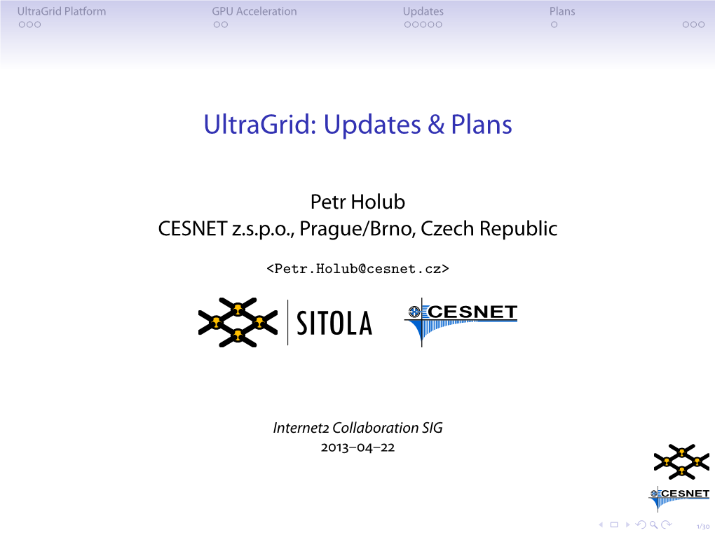 Ultragrid Update