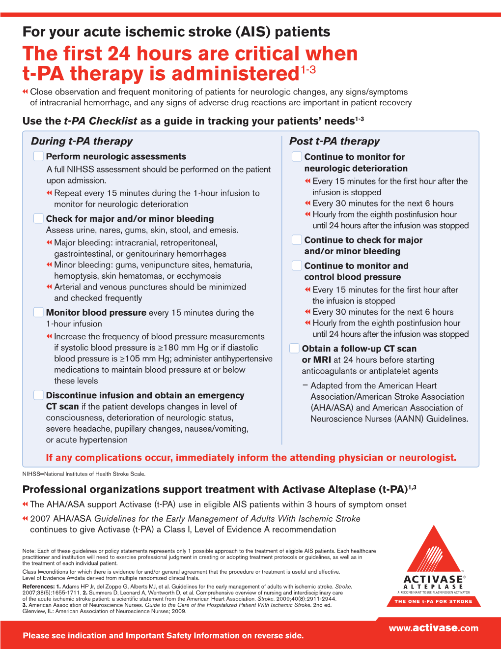 For Your Acute Ischemic Stroke (AIS) Patients