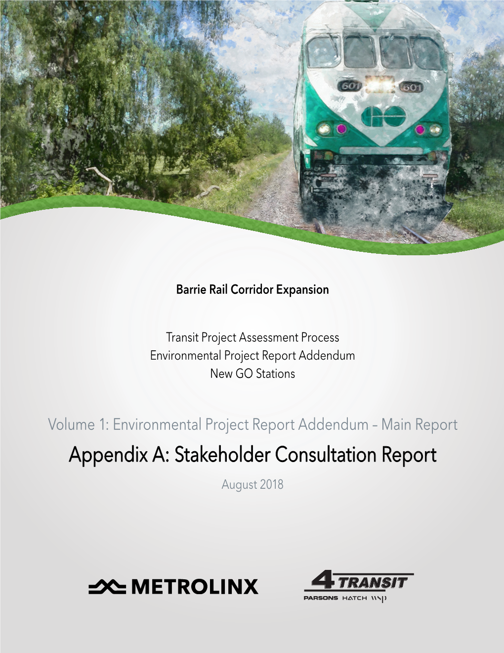 Stakeholder Consultation Report August 2018