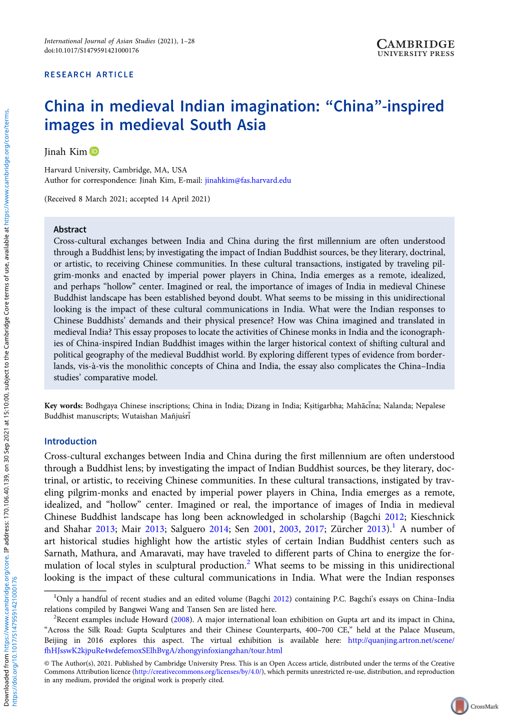 “China”-Inspired Images in Medieval South Asia