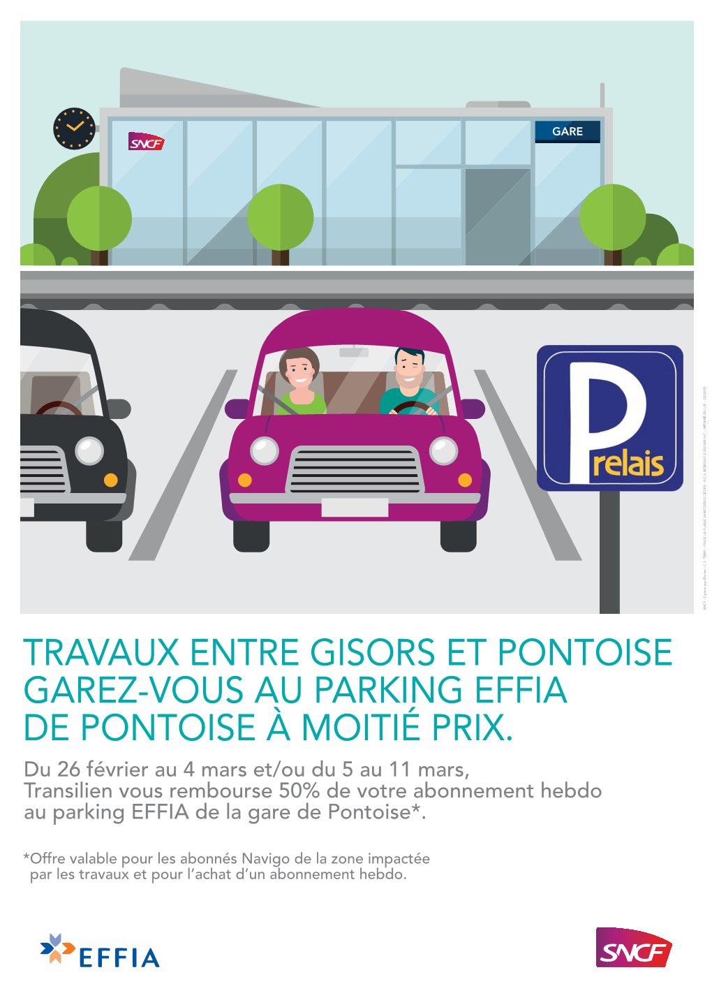 Travaux Entre Gisors Et Pontoise Garez-Vous Au Parking Effia De Pontoise À Moitié Prix