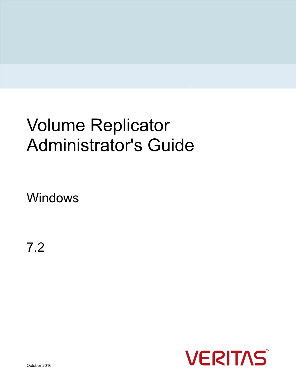 Volume Replicator Administrator's Guide
