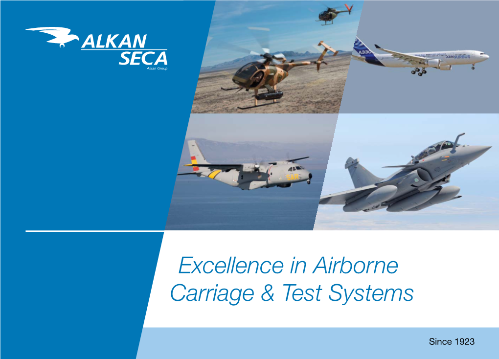 Excellence in Airborne Carriage & Test Systems