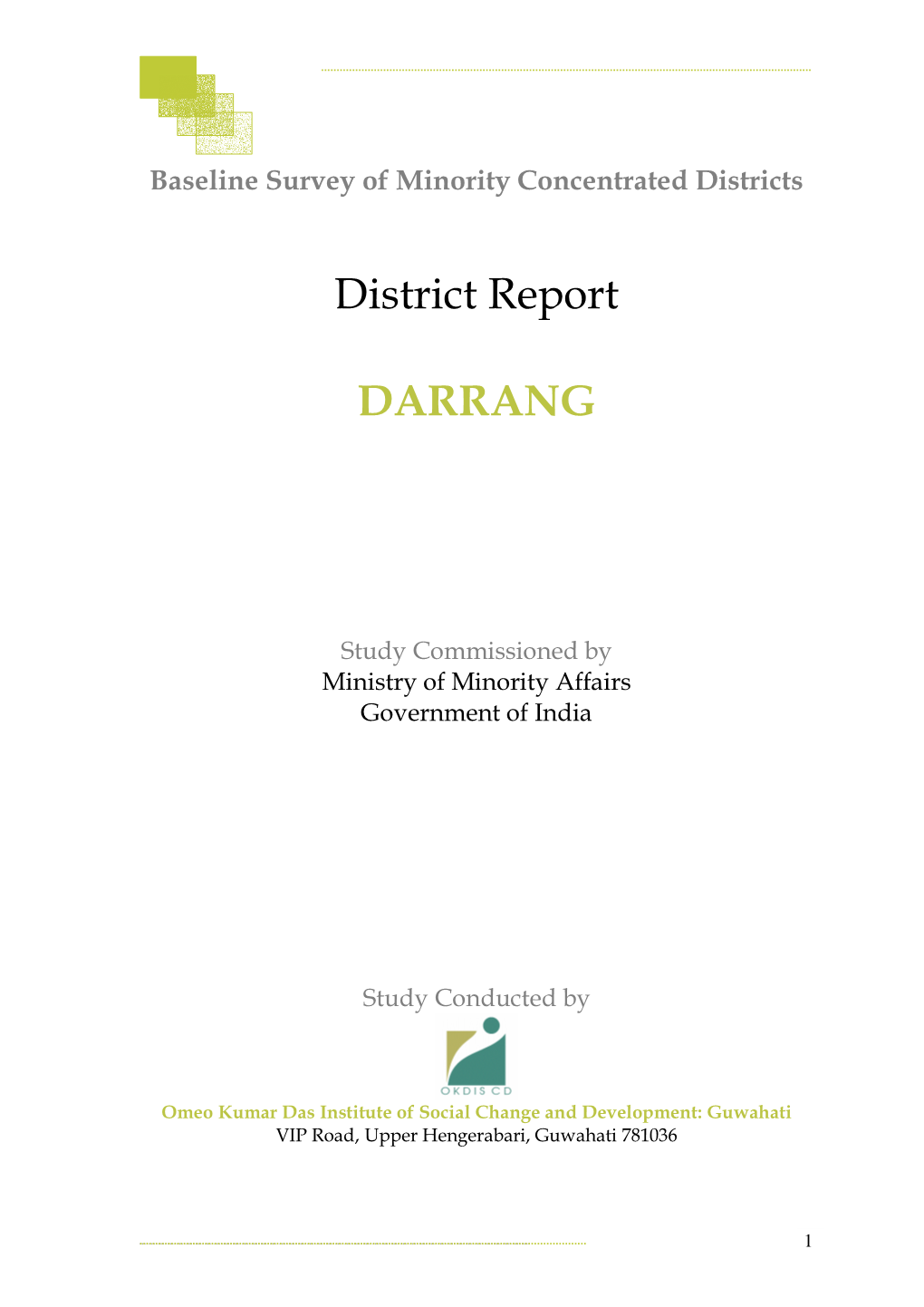District Report DARRANG