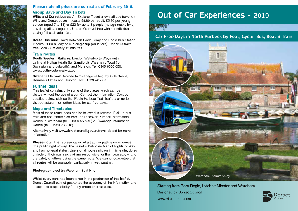 Out of Car Experiences - 2019 Wilts and Dorset Buses