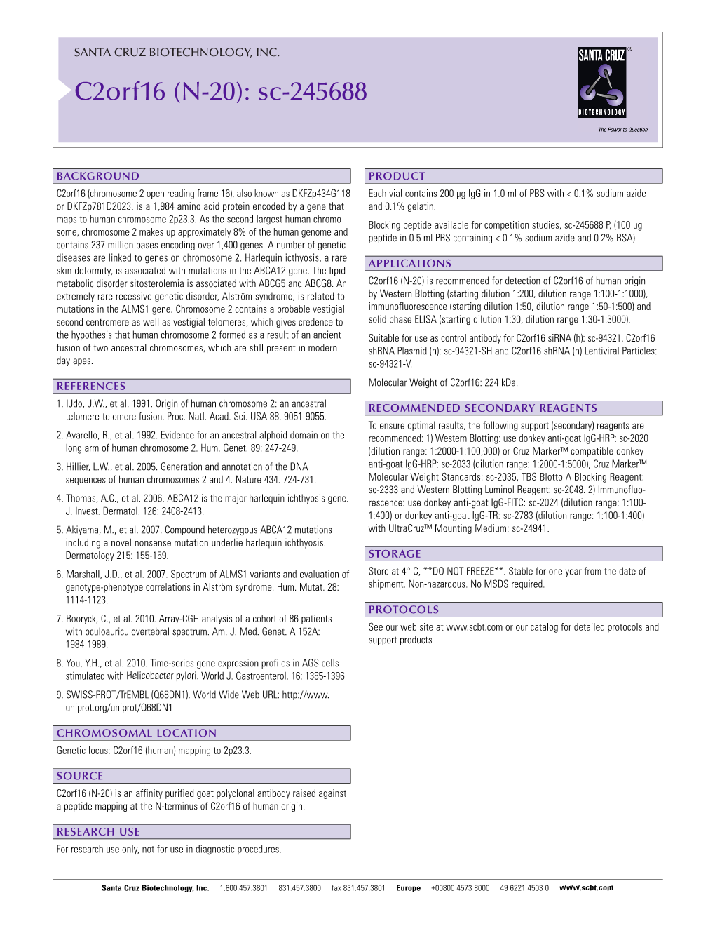 Datasheet Blank Template