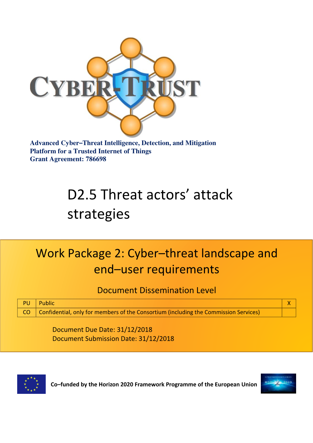 D2.5 Threat Actors' Attack Strategies