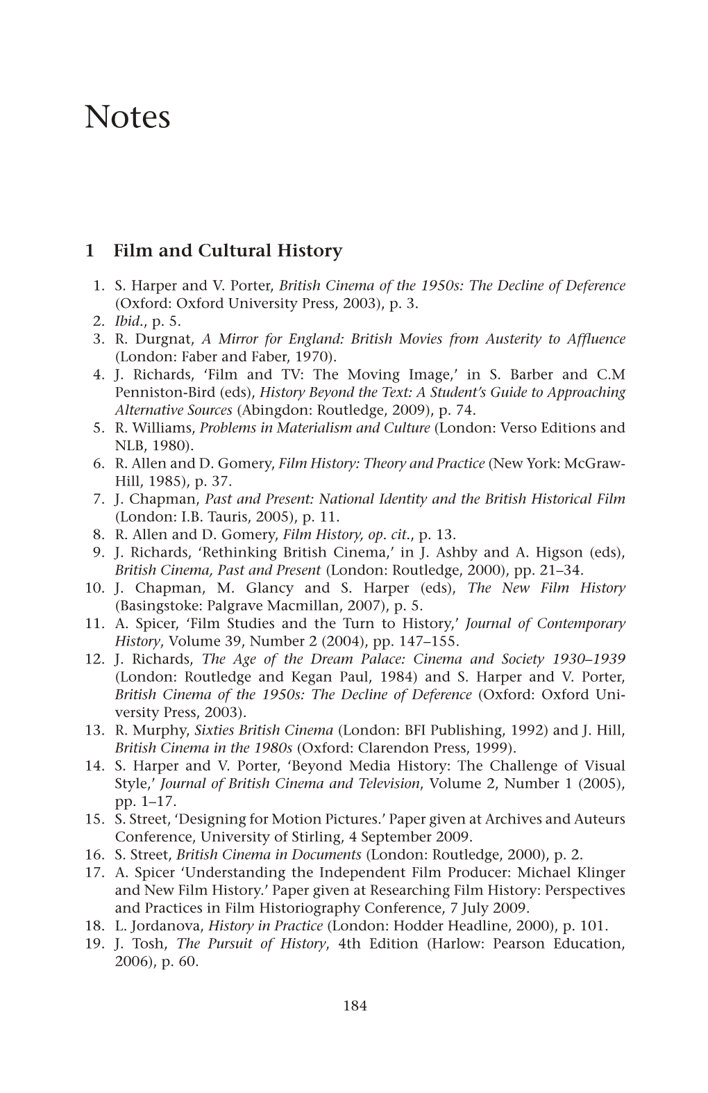 1 Film and Cultural History