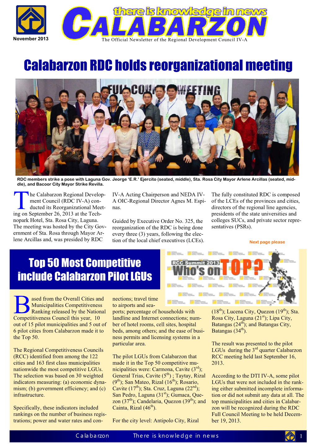 3RD Quarter 2013 RDC Newsletter Final