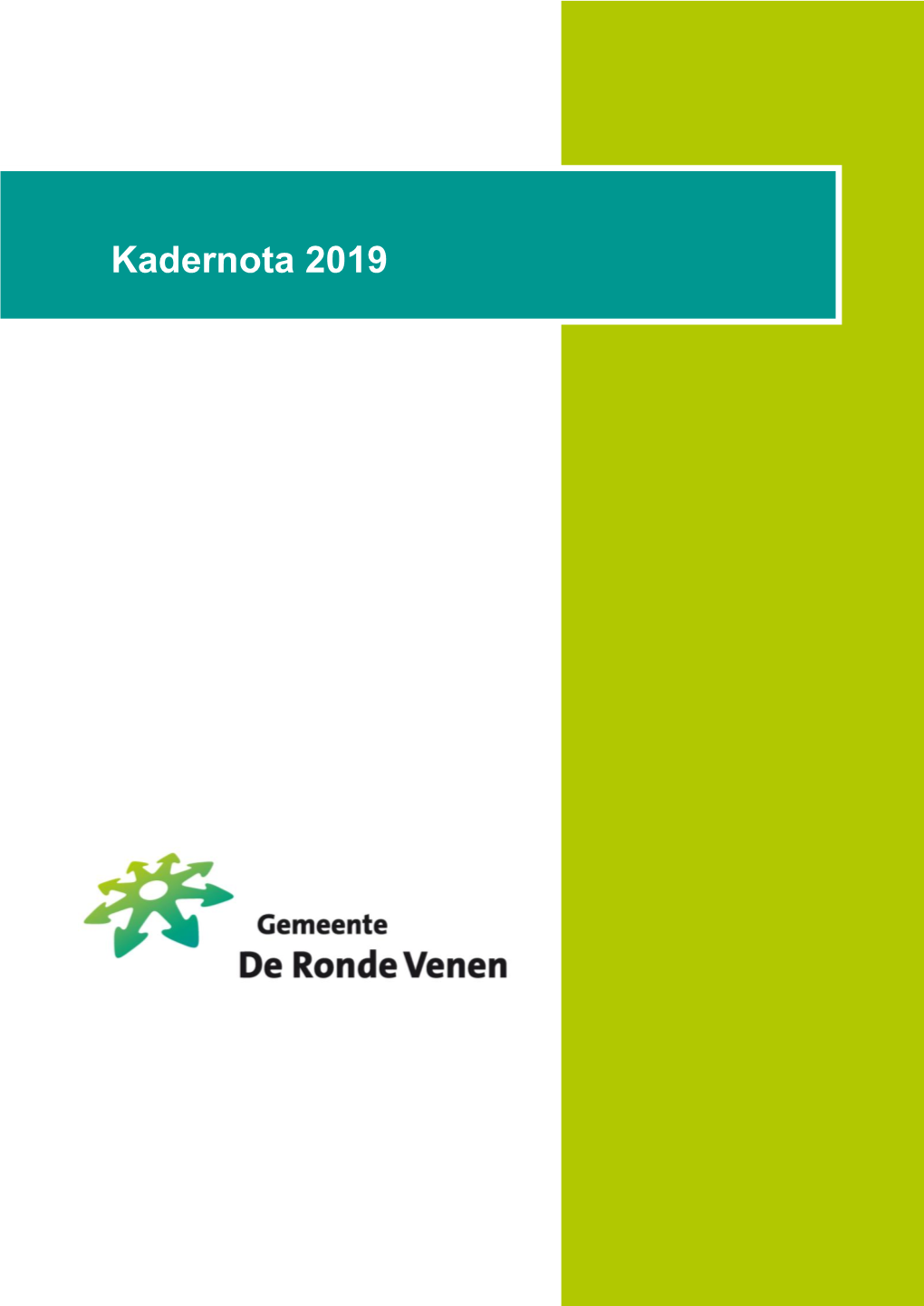 Kadernota 2019