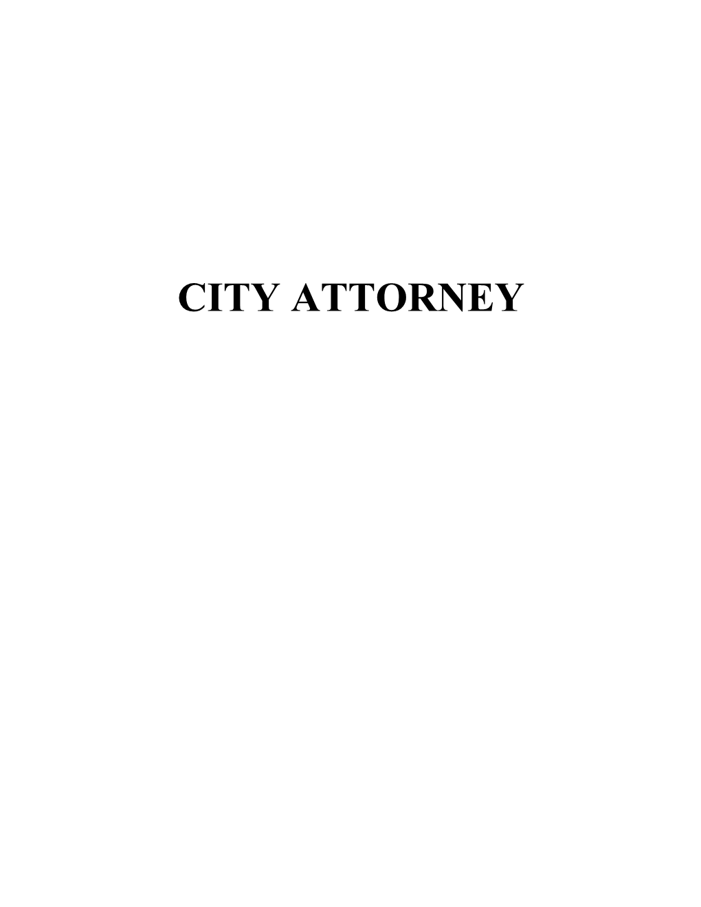 City Attorney