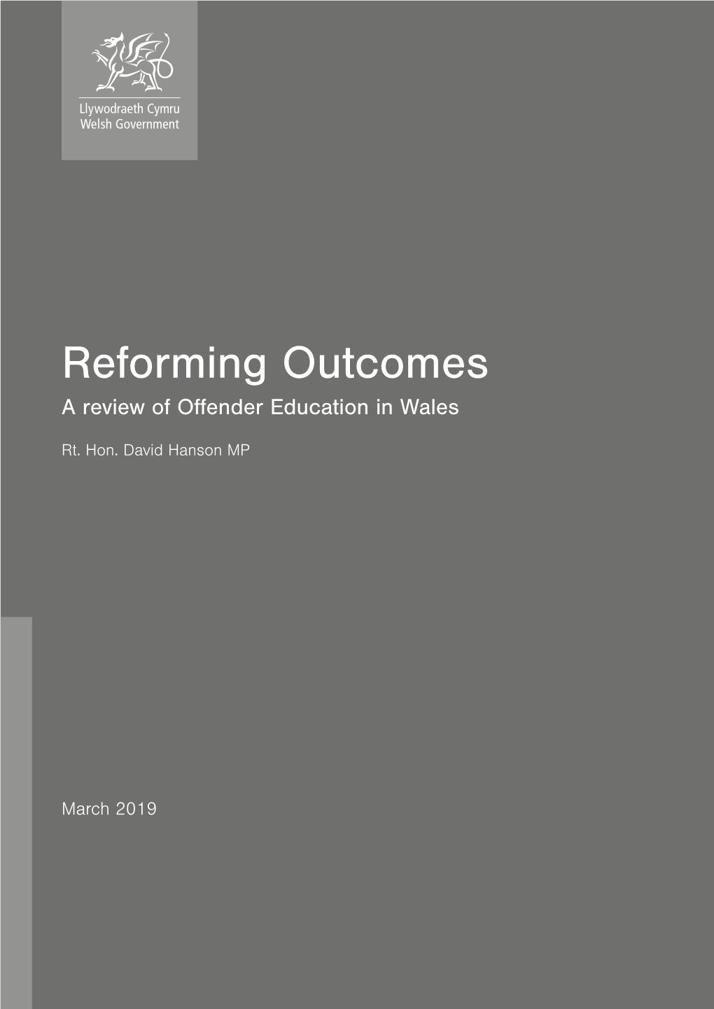 Reforming Outcomes: a Review of Offender Education in Wales , File Type
