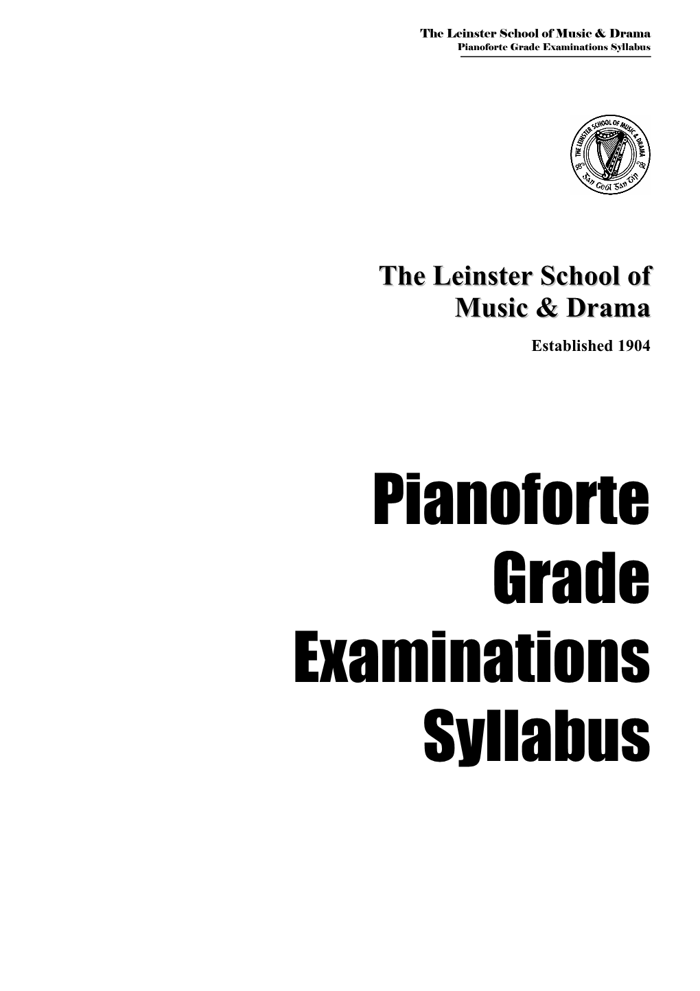 Piano Syllabus