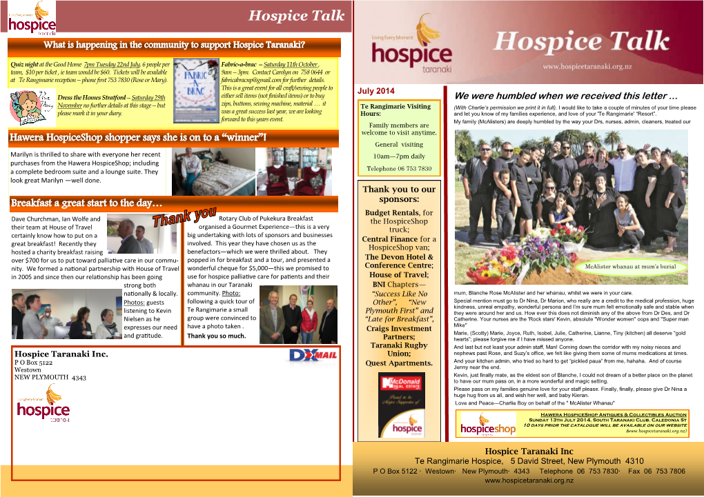 Hospice Talk