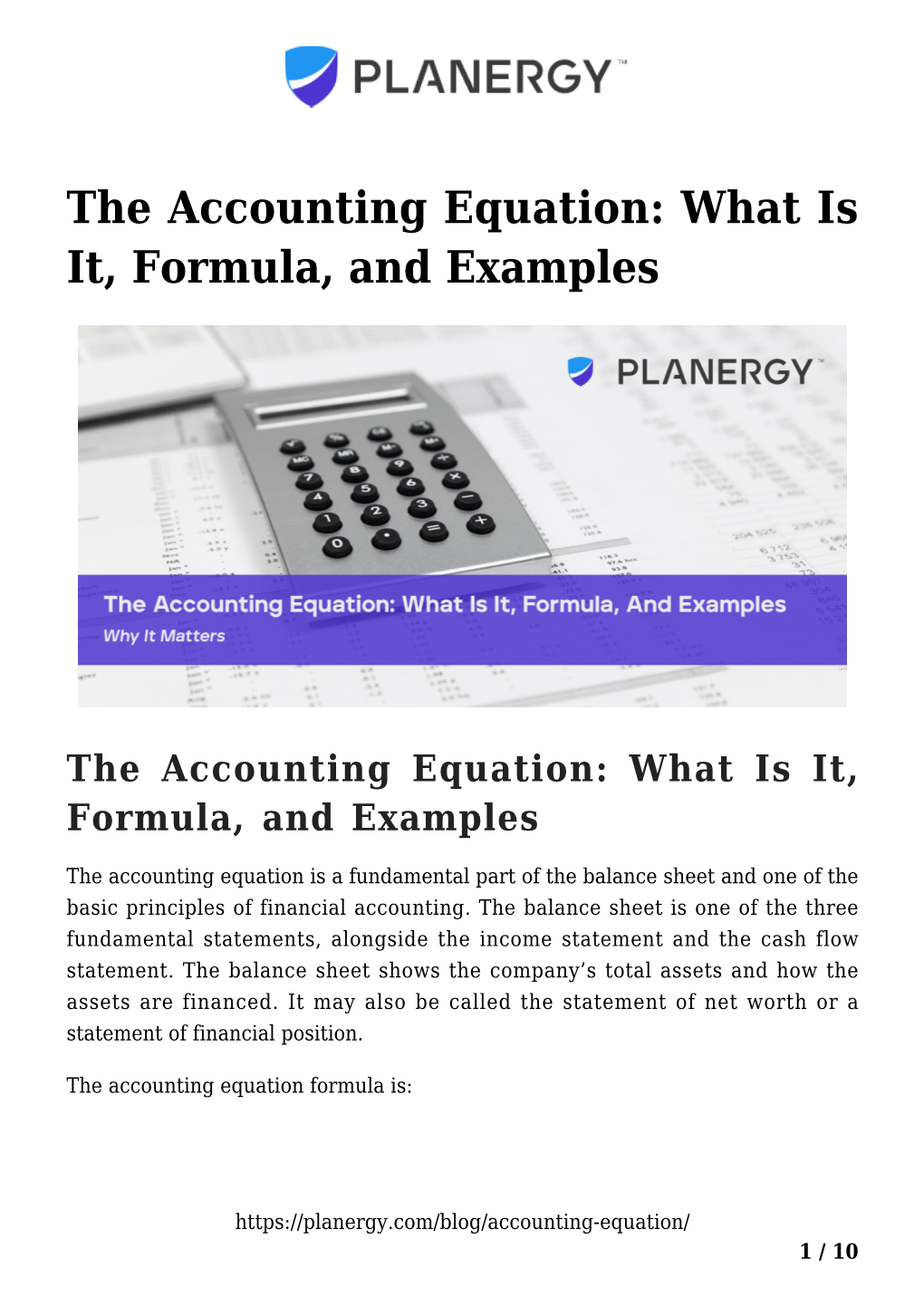 The Accounting Equation: What Is It, Formula, and Examples