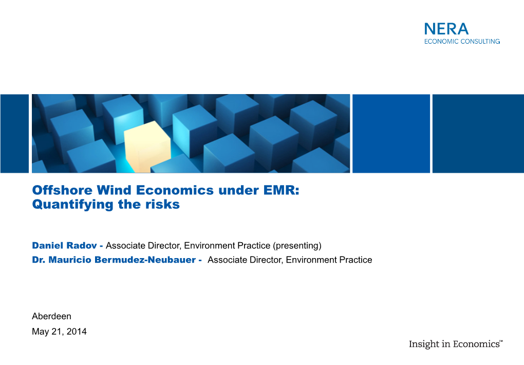 Offshore Wind Economics Under EMR: Quantifying the Risks