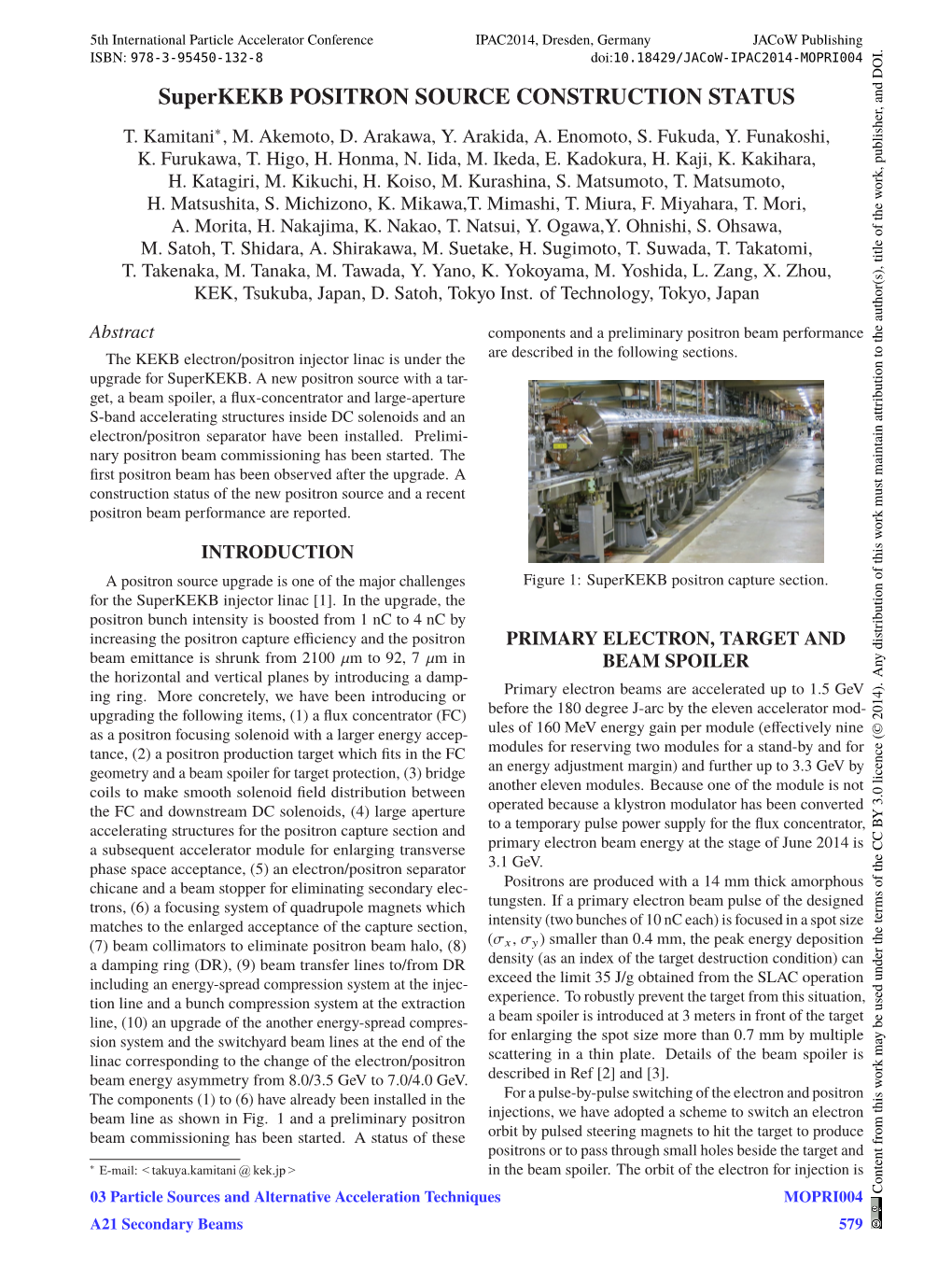 Superkekb POSITRON SOURCE CONSTRUCTION STATUS