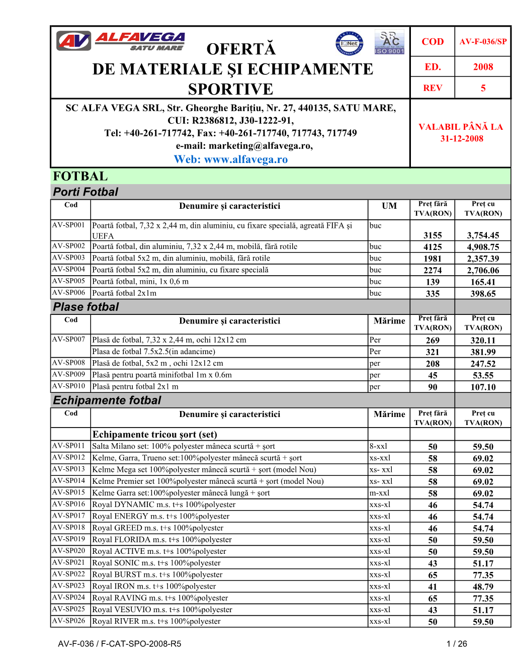 Catalog Sport-R5-2008