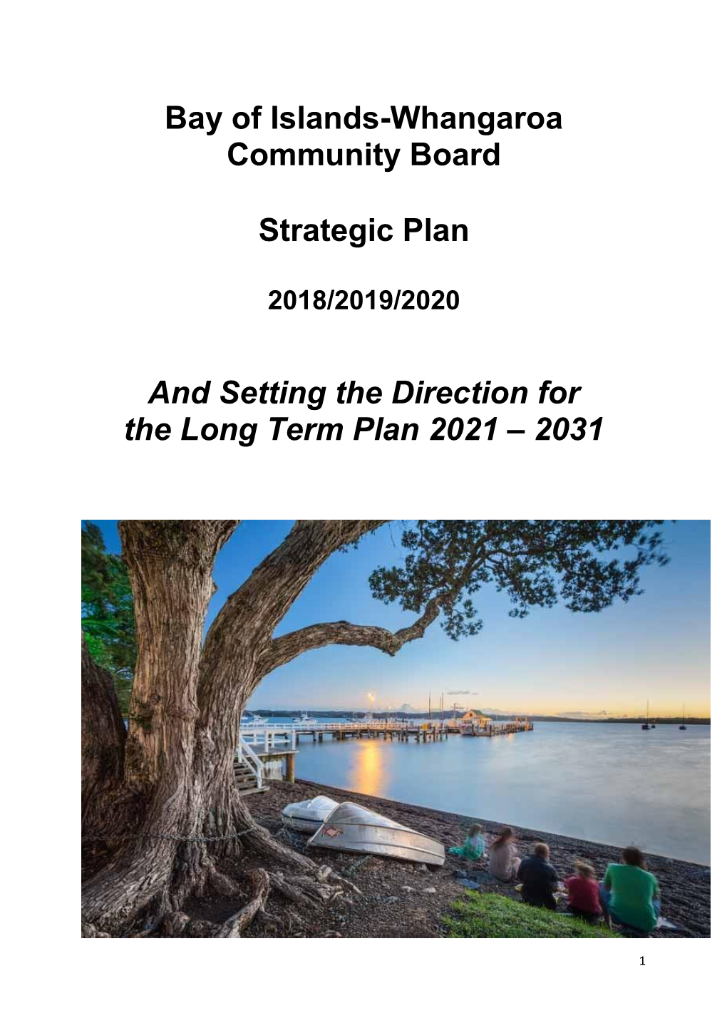 Bay of Islands-Whangaroa Community Board Strategic Plan