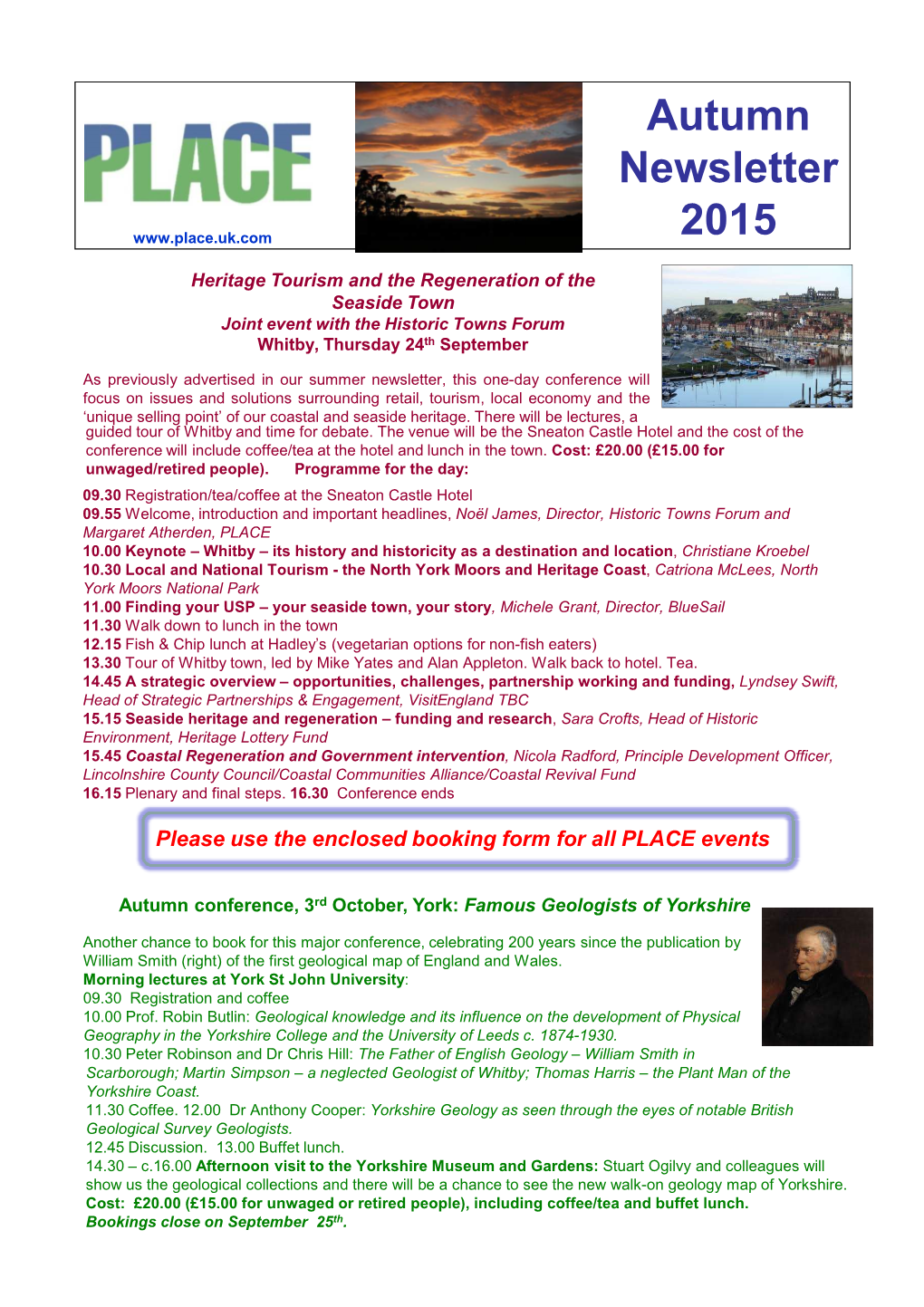 Autumn Newsletter 2015