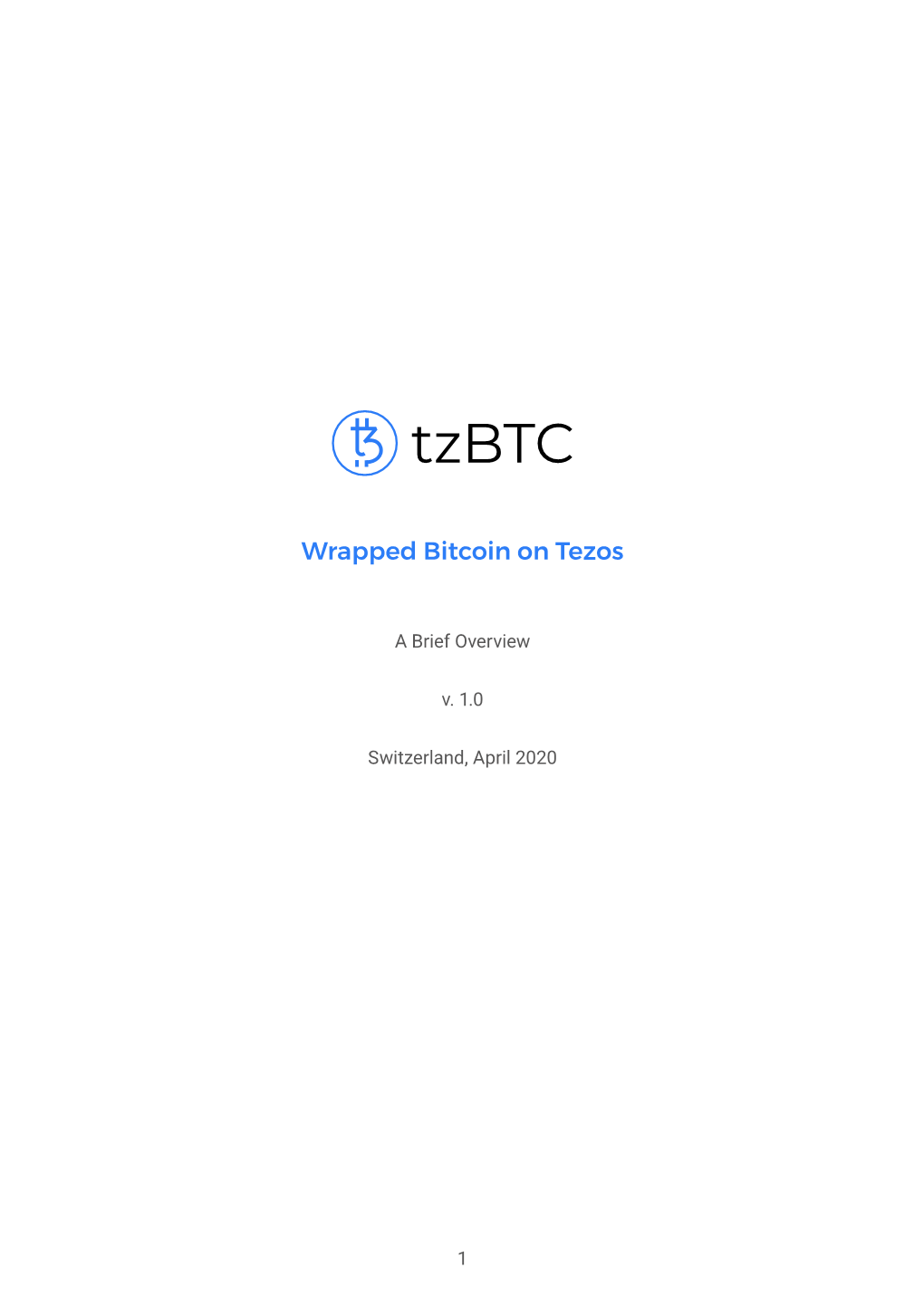 Wrapped Bitcoin on Tezos