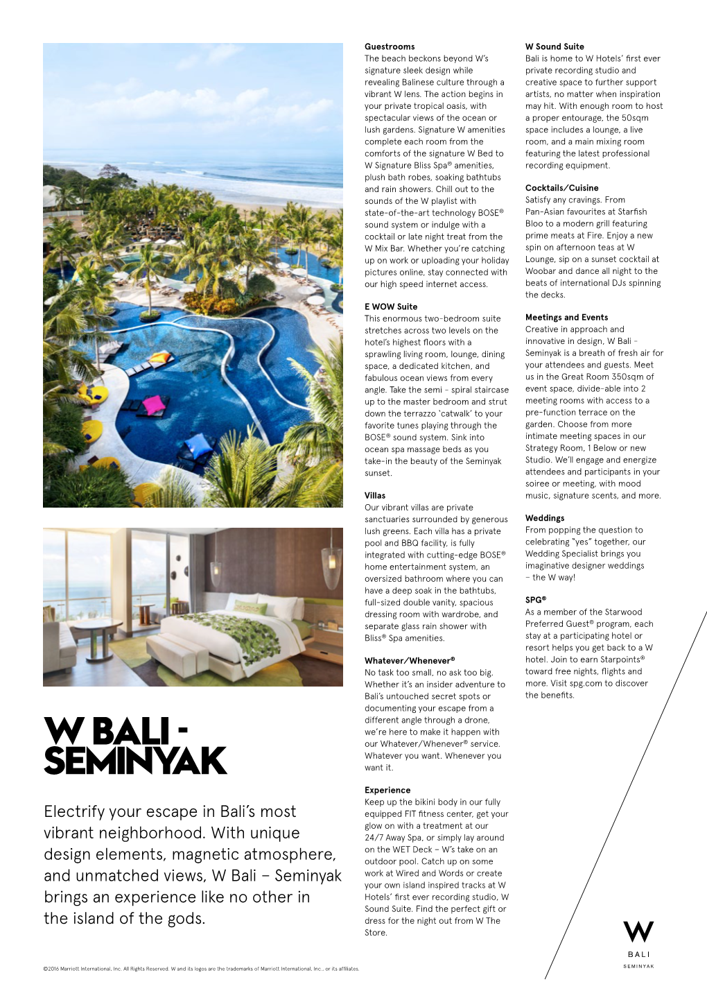 W Bali - Sprawling Living Room, Lounge, Dining Seminyak Is a Breath of Fresh Air for Space, a Dedicated Kitchen, and Your Attendees and Guests