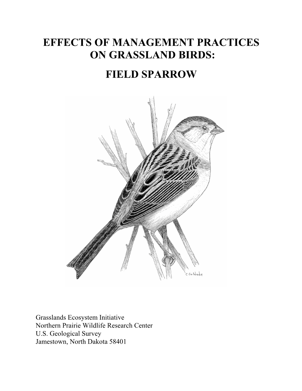 Effects of Management Practices on Grassland Birds