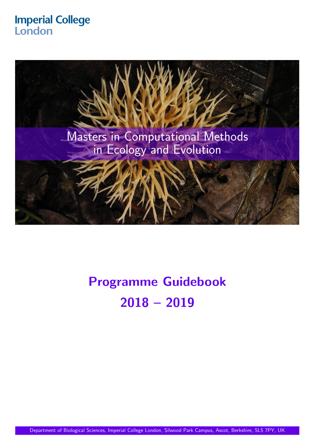 Programme Guidebook 2018 – 2019