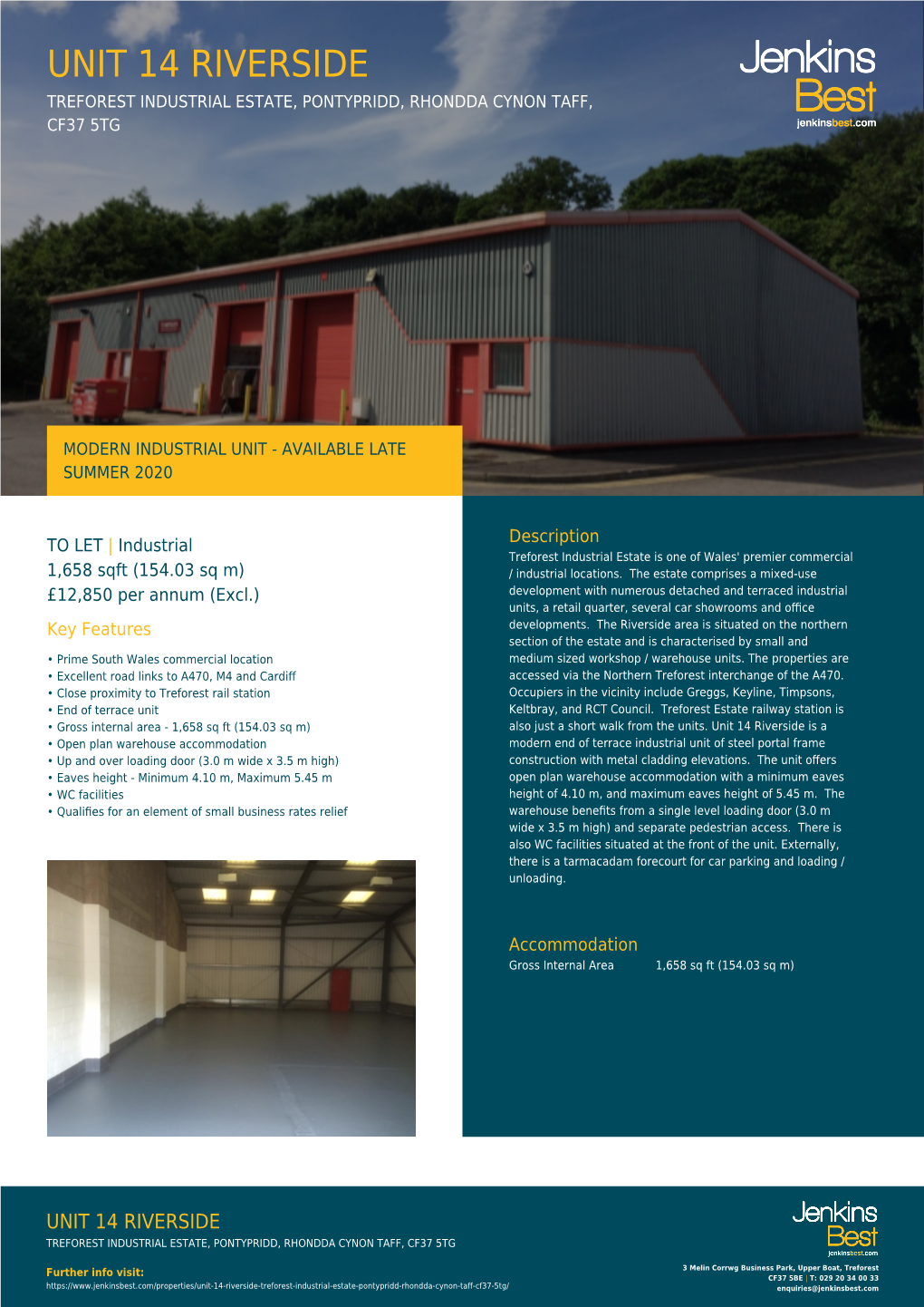 Unit 14 Riverside, Treforest Industrial Estate