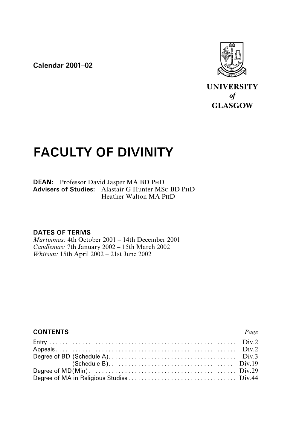 Faculty of Divinity