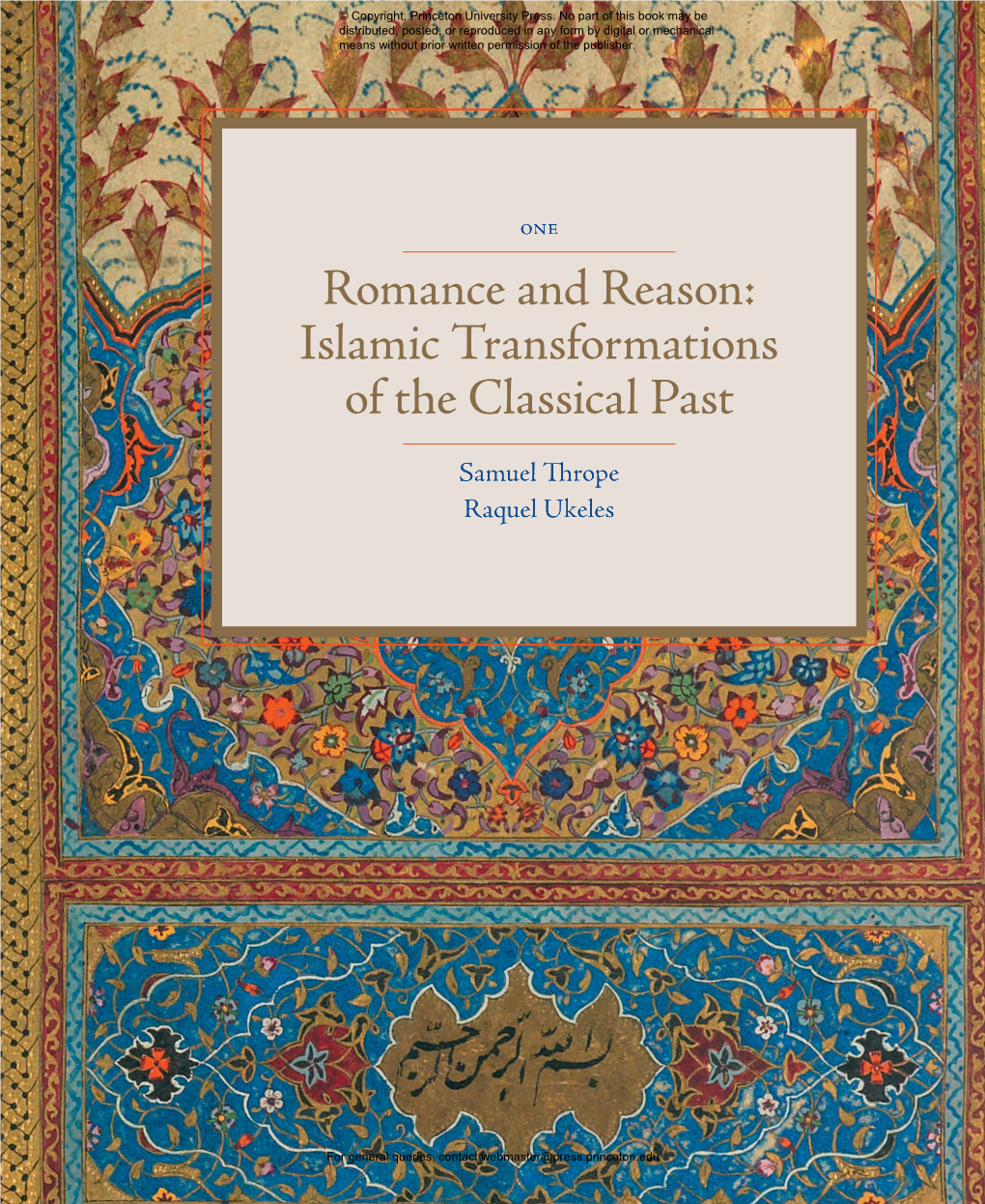 Romance and Reason Islamic Transformations of the Classical