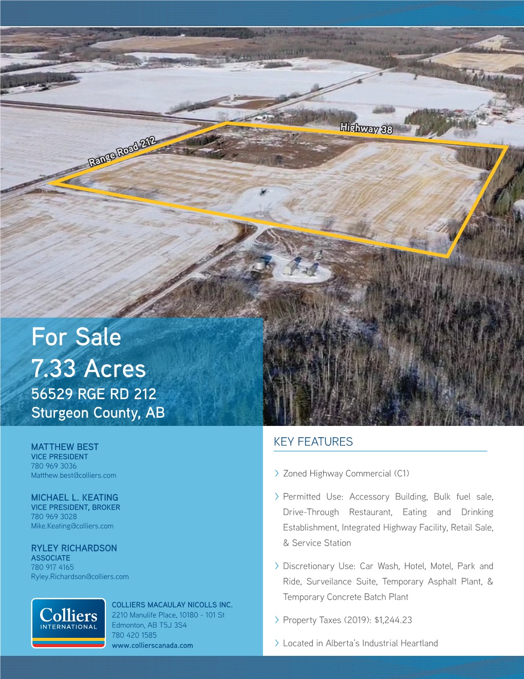 For Sale 7.33 Acres 56529 RGE RD 212 Sturgeon County, AB