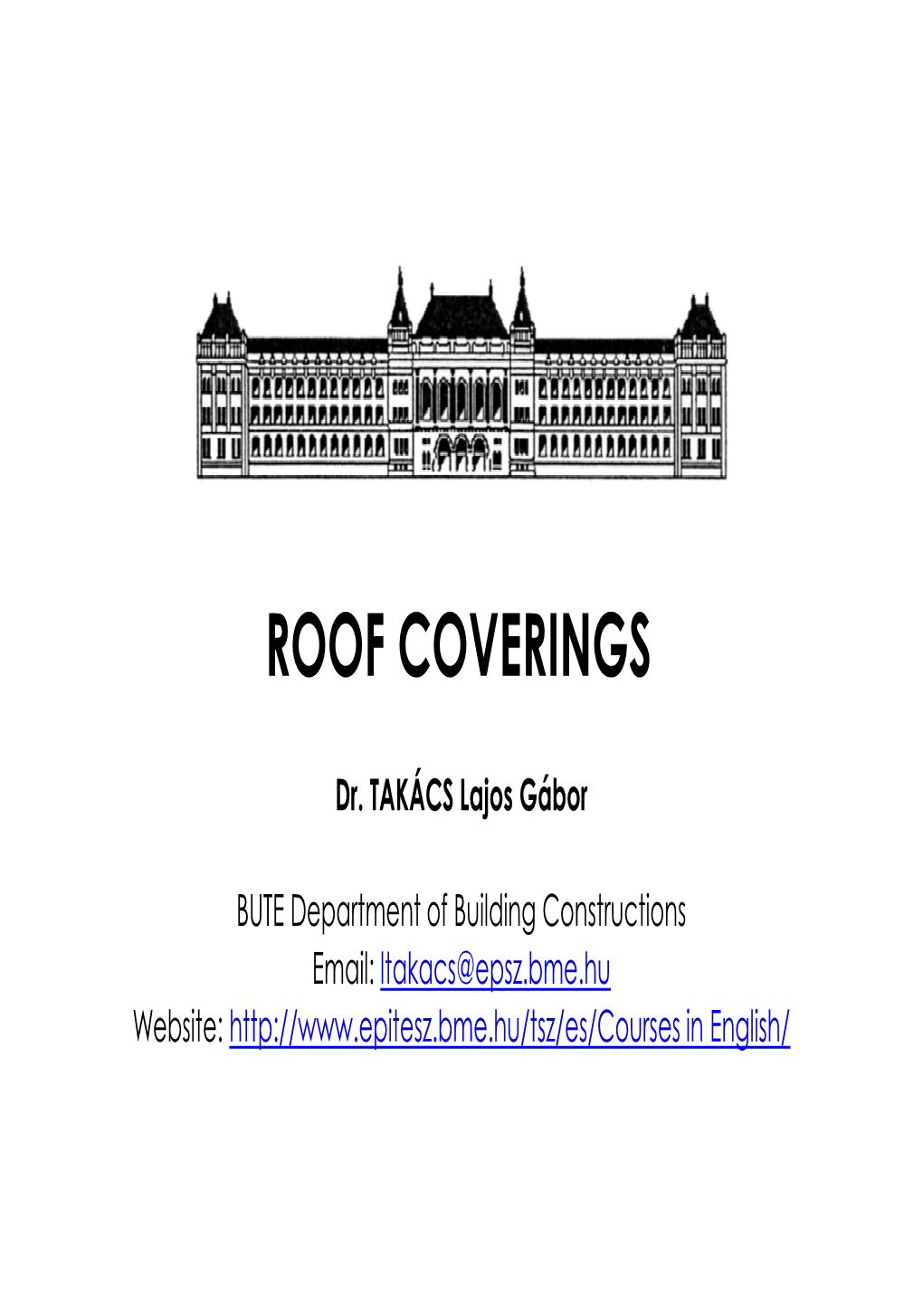 Roof Coverings