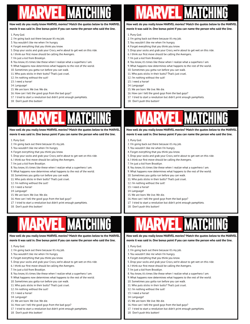 How Well Do You Really Know MARVEL Movies?