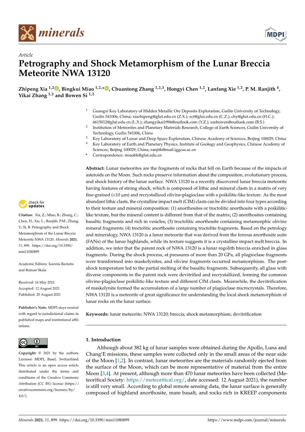 Petrography and Shock Metamorphism of the Lunar Breccia Meteorite NWA 13120