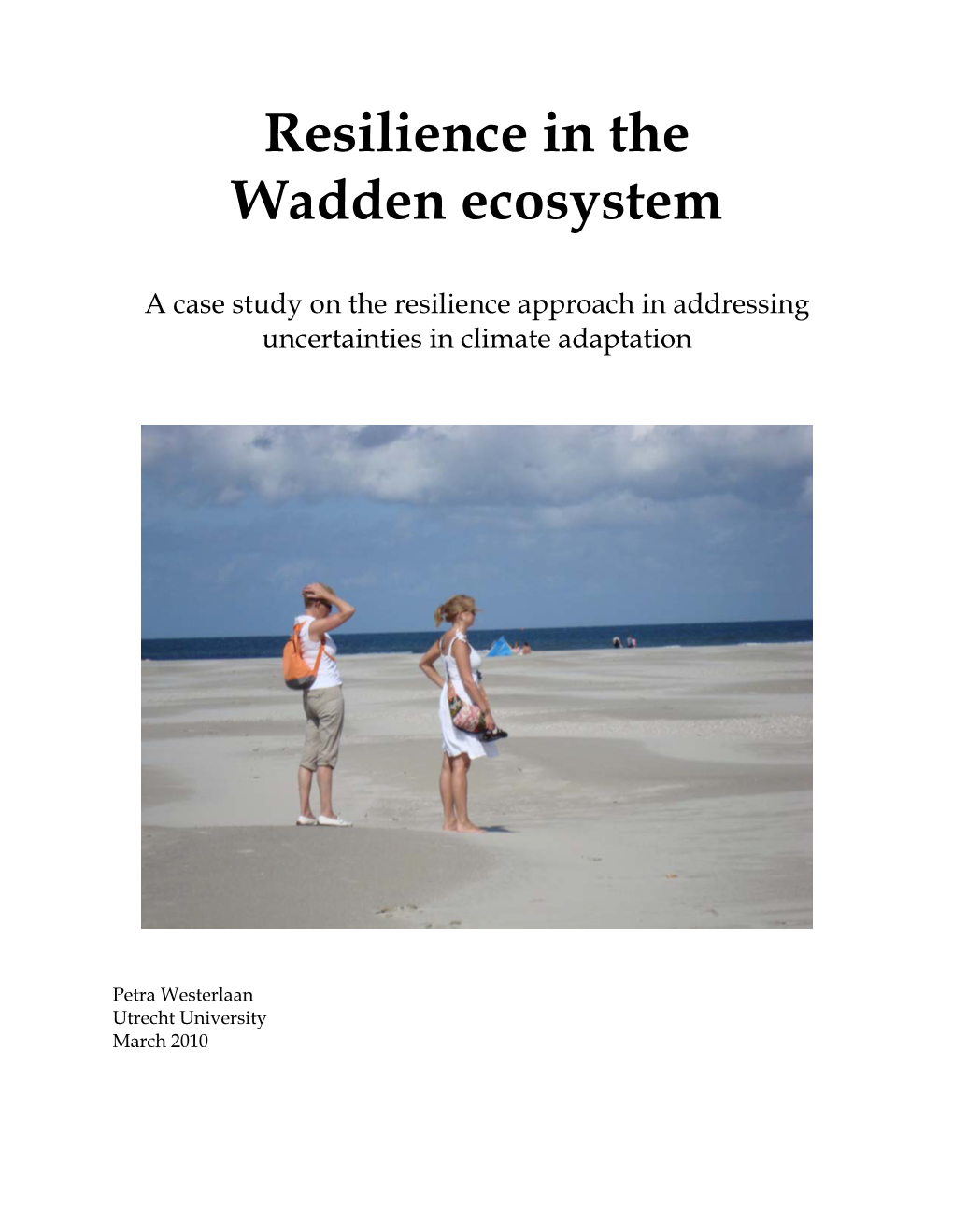 Resilience in the Wadden Ecosystem