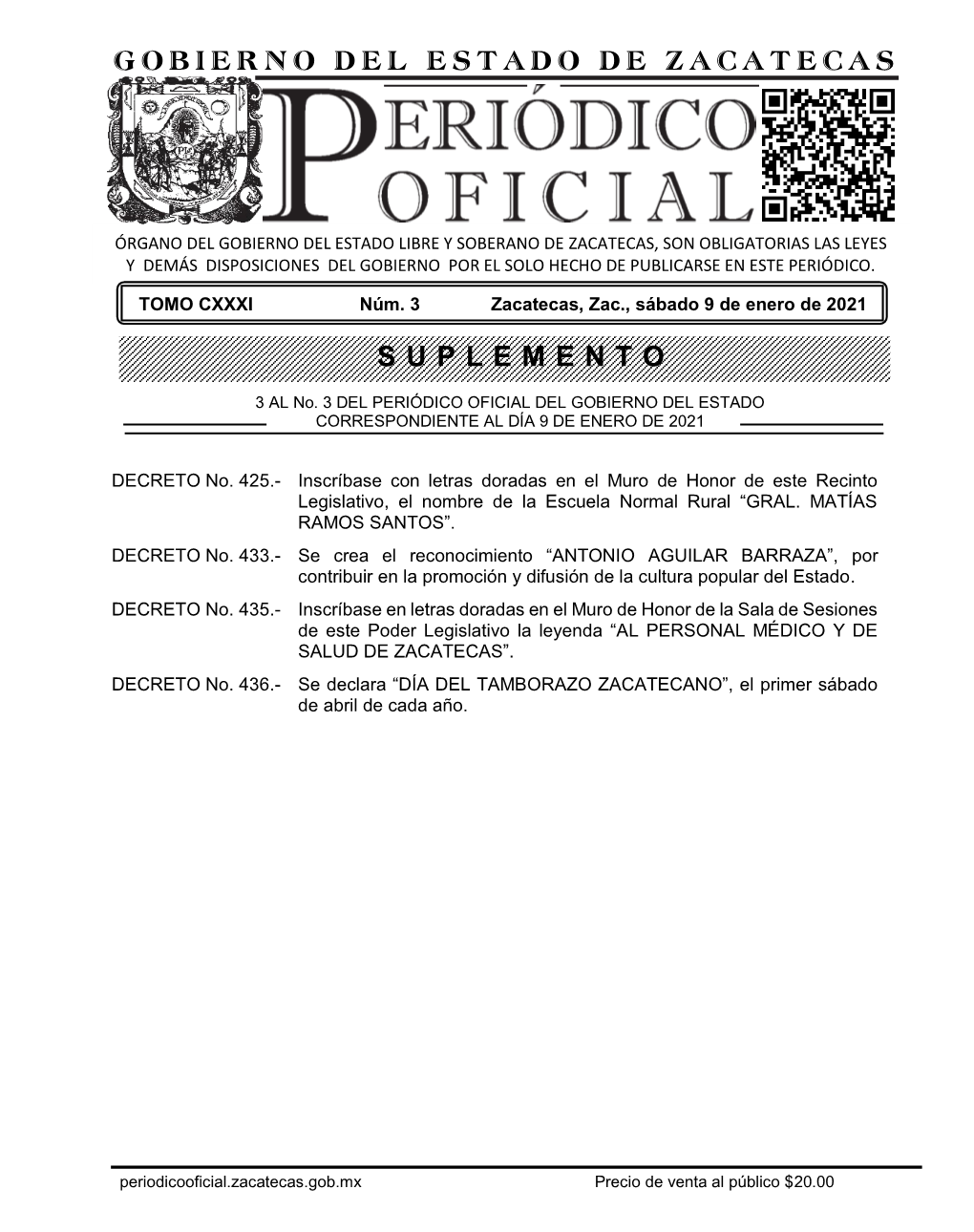 Gobierno Del Estado De Zacatecas