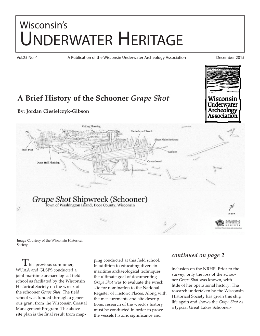 Underwater Heritage 1 Wisconsin’S Underwater Heritage
