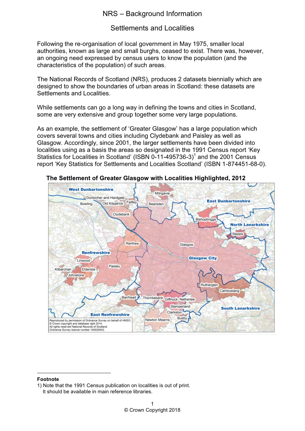 Settlements and Localties Mid 2016