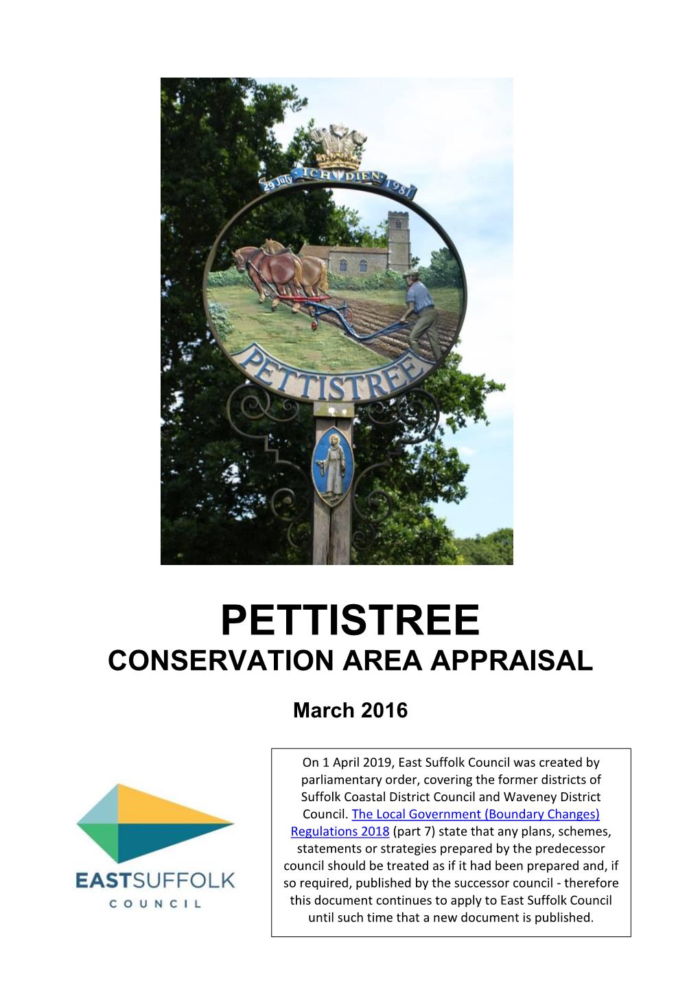 Pettistree Conservation Area Appraisal