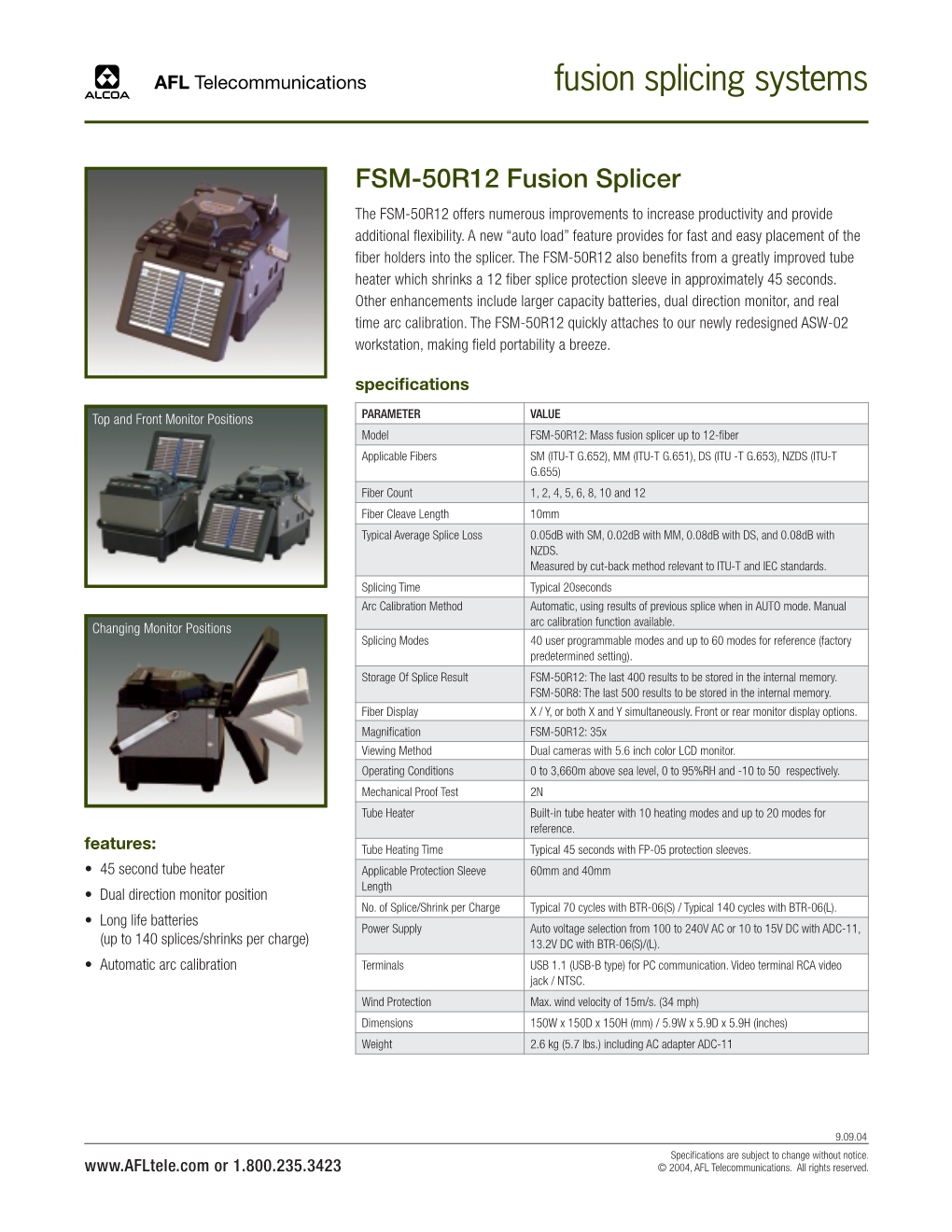 Fusion Splicing Systems