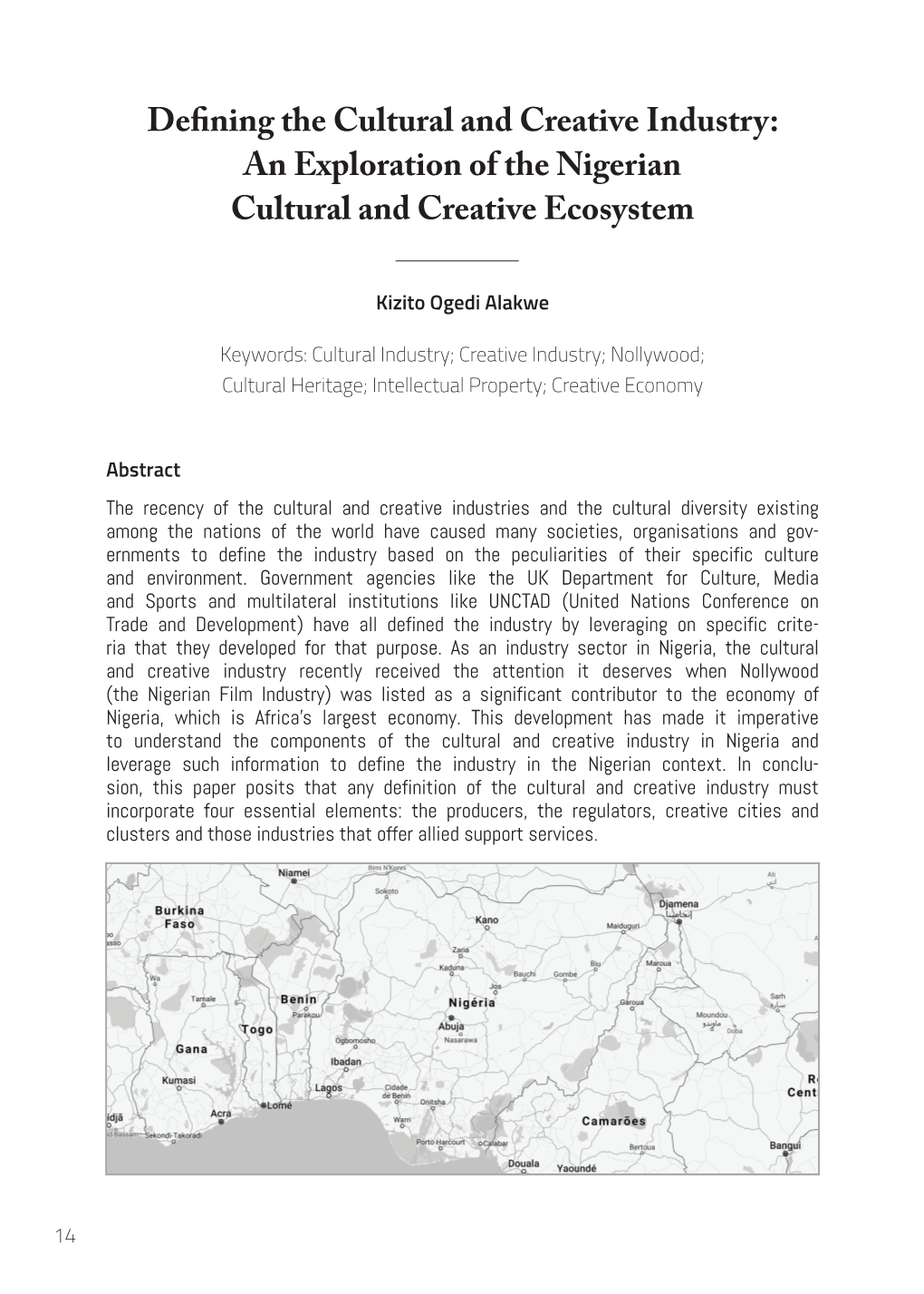 An Exploration of the Nigerian Cultural and Creative Ecosystem